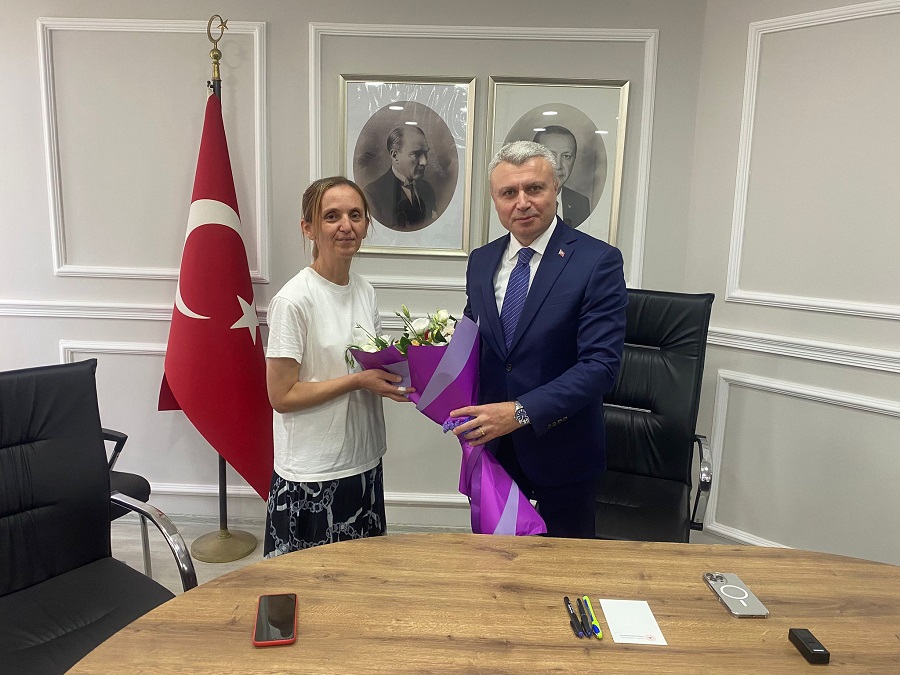 İlçemiz Muhtarları Kaymakamımız Sayın Şaban Arda YAZICI'yı Makamında Ziyaret Etti